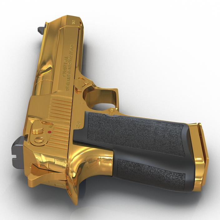 3D model Pistol IMI Desert Eagle Golden