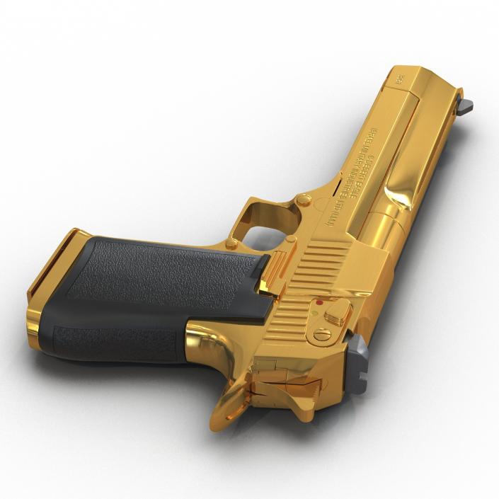 3D model Pistol IMI Desert Eagle Golden