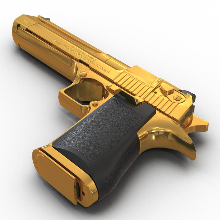 3D model Pistol IMI Desert Eagle Golden