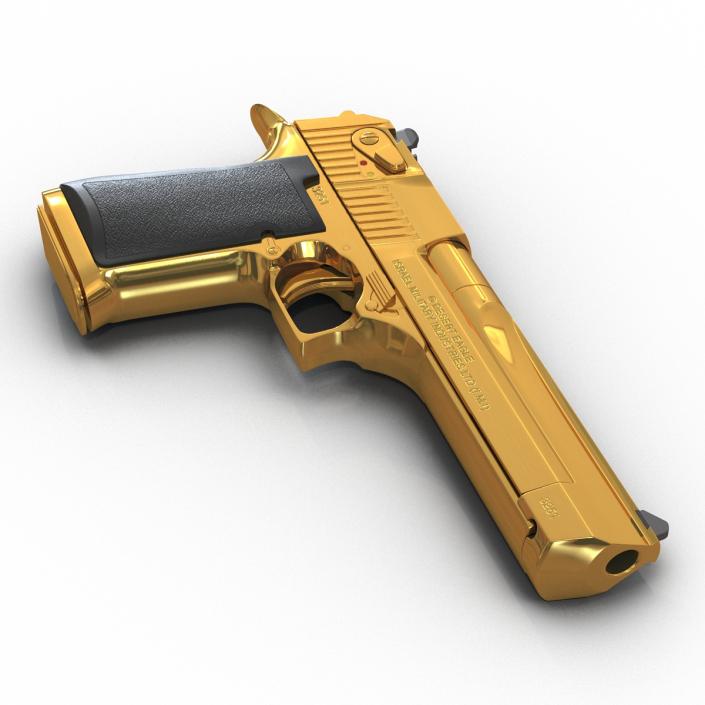 3D model Pistol IMI Desert Eagle Golden