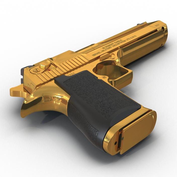 3D model Pistol IMI Desert Eagle Golden