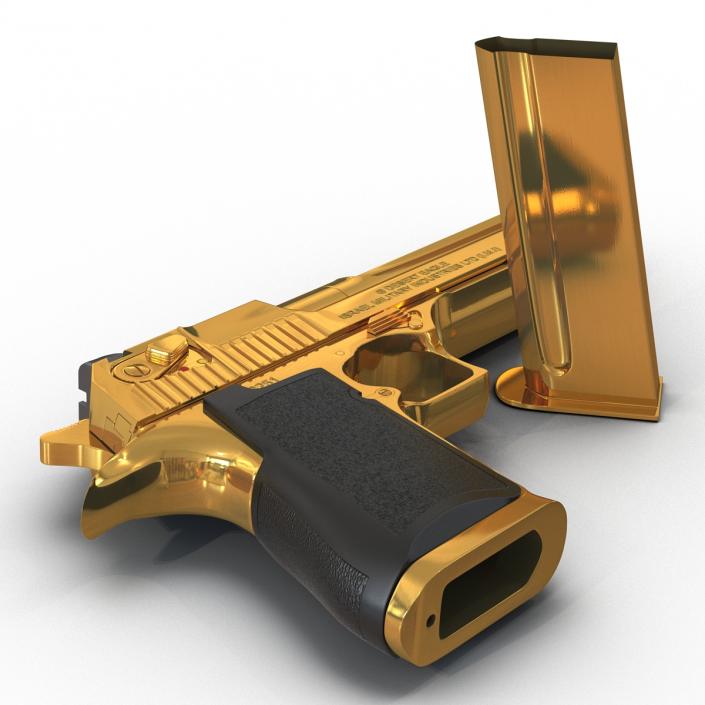 3D model Pistol IMI Desert Eagle Golden