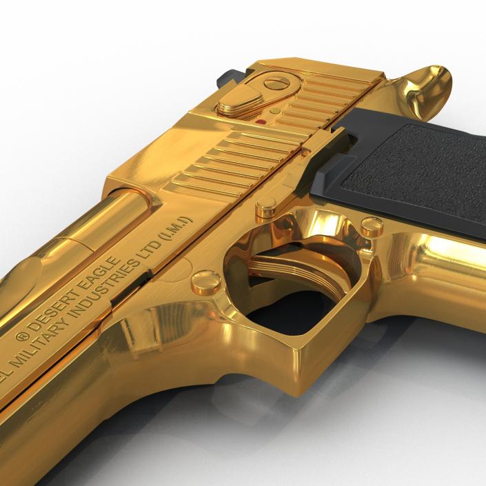 3D model Pistol IMI Desert Eagle Golden