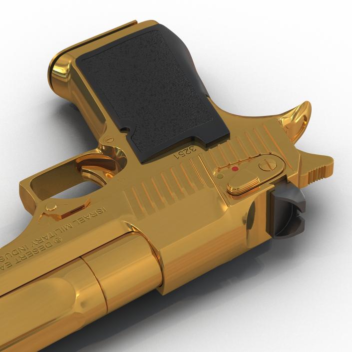 3D model Pistol IMI Desert Eagle Golden