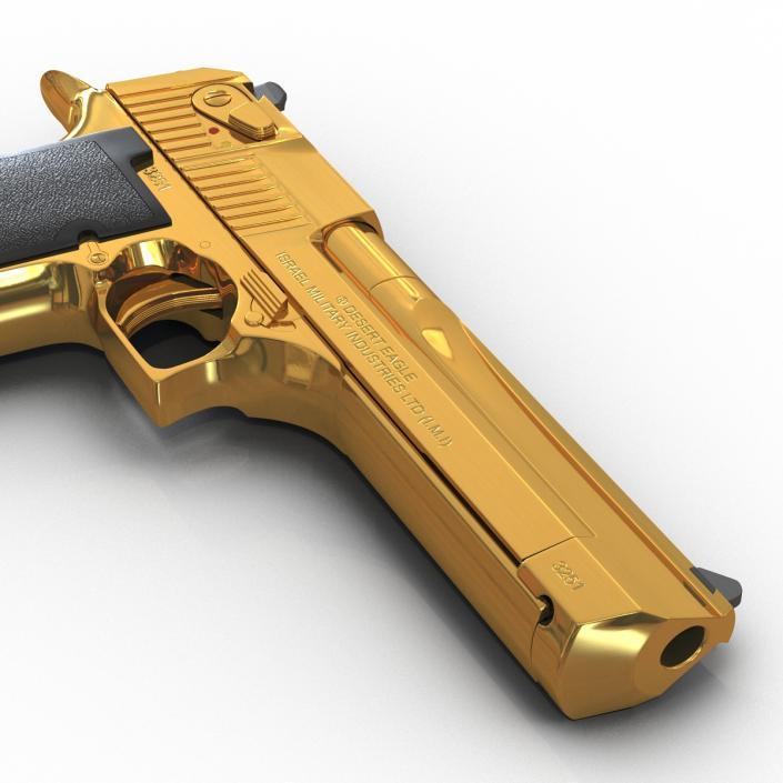 3D model Pistol IMI Desert Eagle Golden