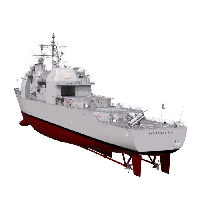 3D Ticonderoga Class Cruiser Philippine Sea CG-58