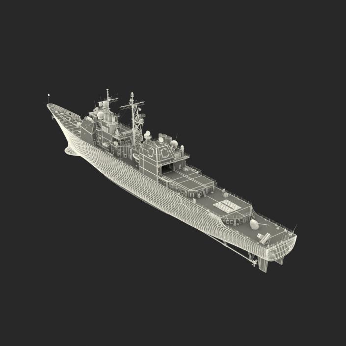 3D Ticonderoga Class Cruiser Philippine Sea CG-58