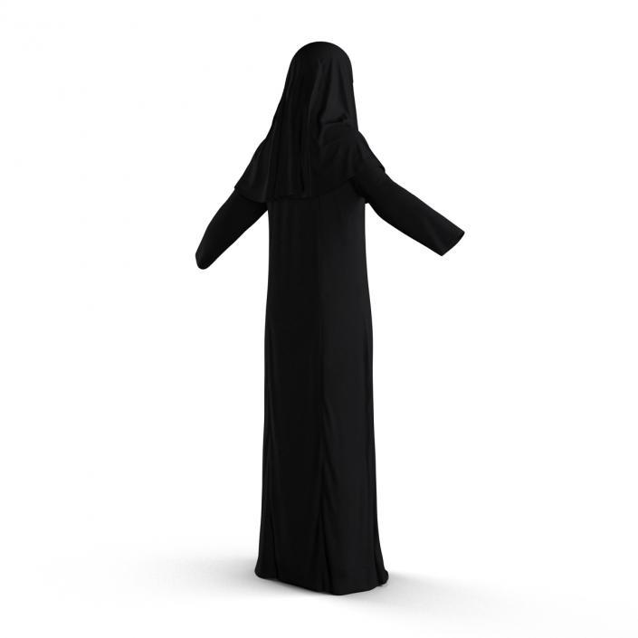 3D model Traditional Arab Ladies Dress Abaya