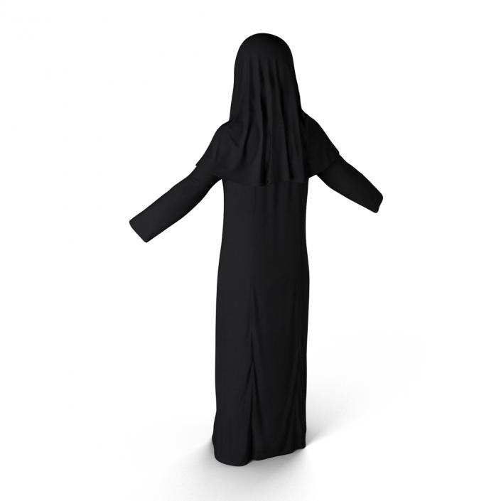 3D model Traditional Arab Ladies Dress Abaya