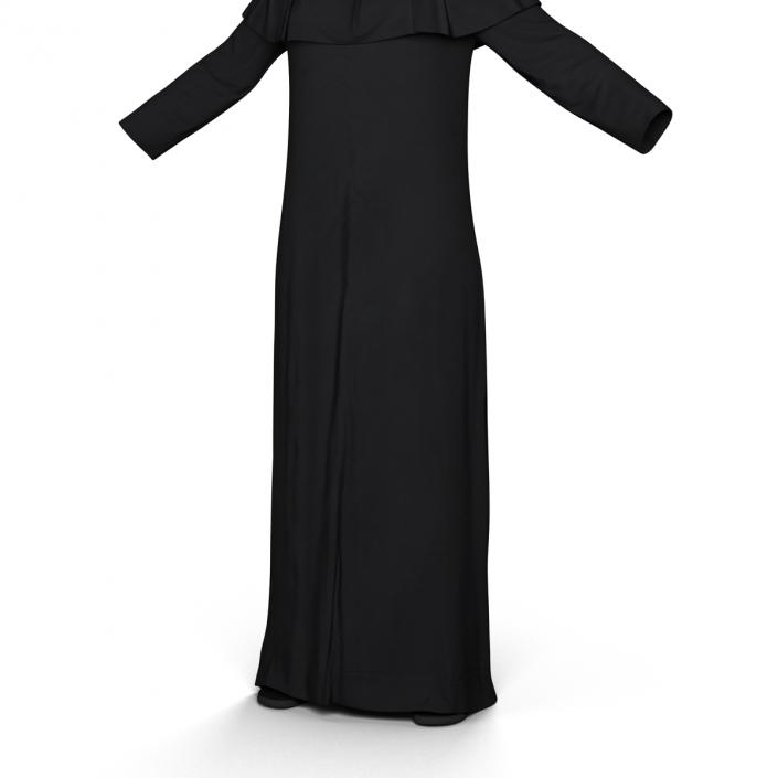 3D model Traditional Arab Ladies Dress Abaya