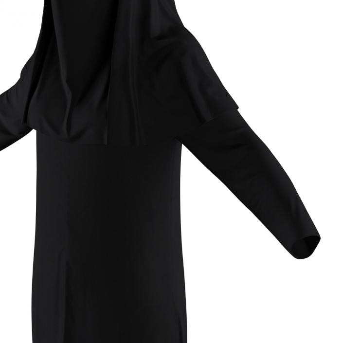 3D model Traditional Arab Ladies Dress Abaya