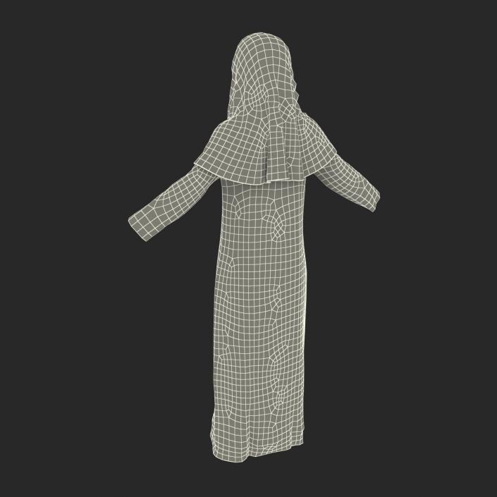 3D model Traditional Arab Ladies Dress Abaya