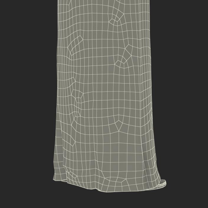 3D model Traditional Arab Ladies Dress Abaya