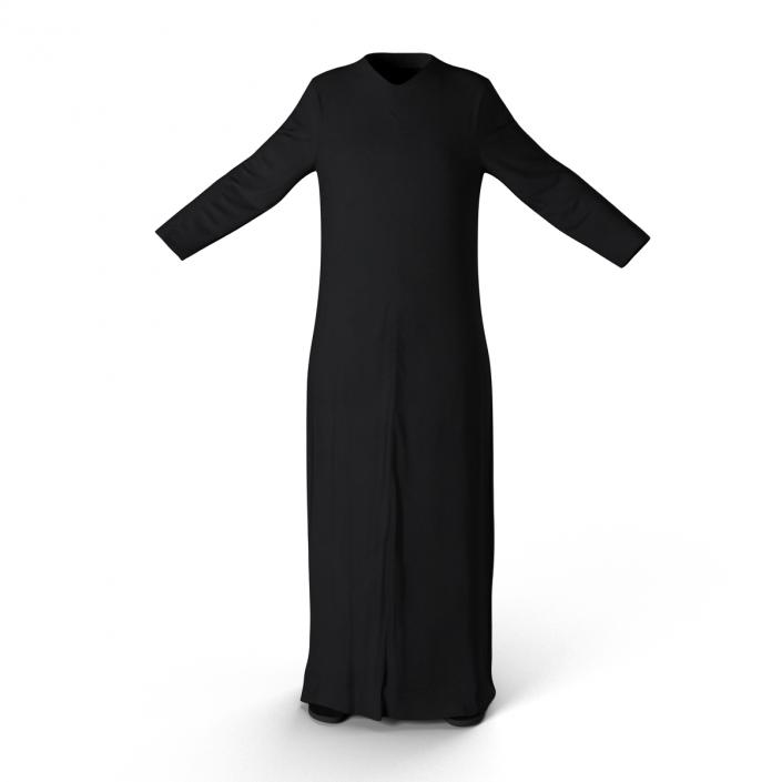 Traditional Arab Ladies Dress Abaya 2 3D