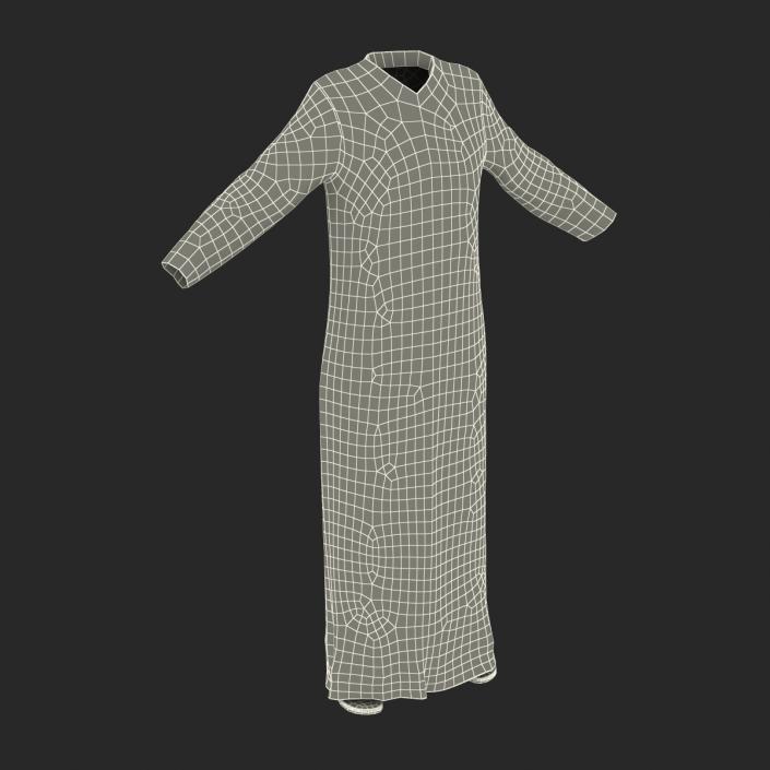 Traditional Arab Ladies Dress Abaya 2 3D