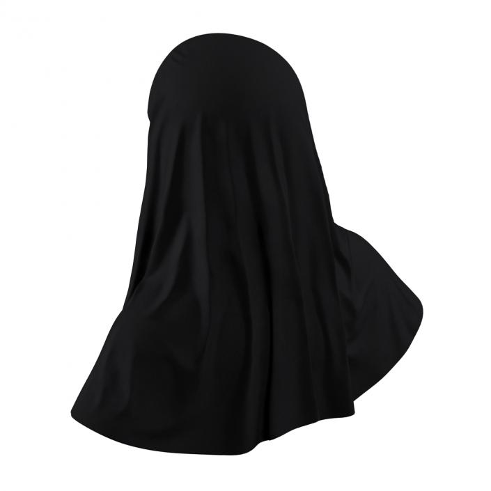 3D Muslim Islamic Women Burqa with Face Cover Niqab model