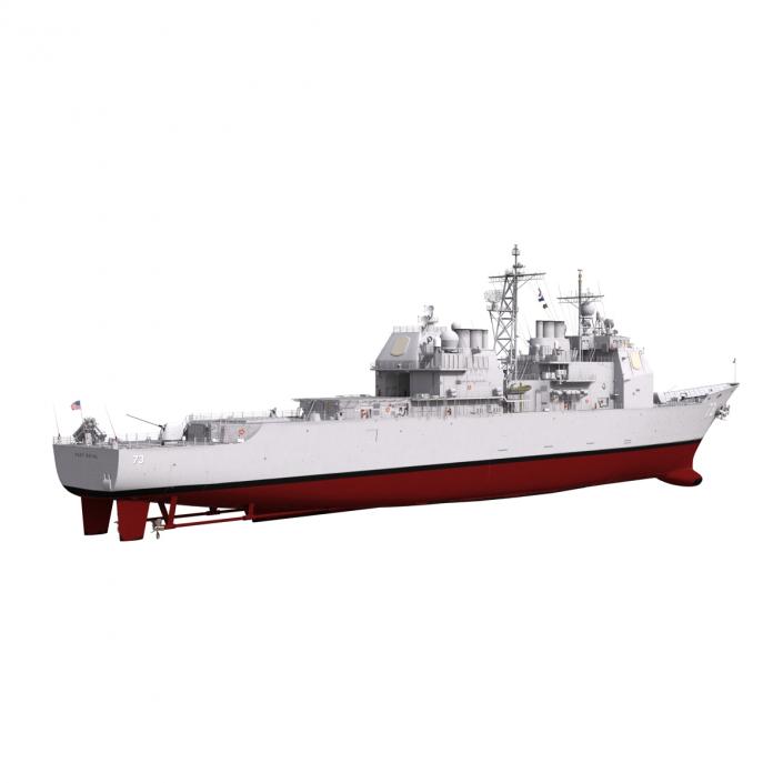 Ticonderoga Class Cruiser Port Royal CG-73 3D