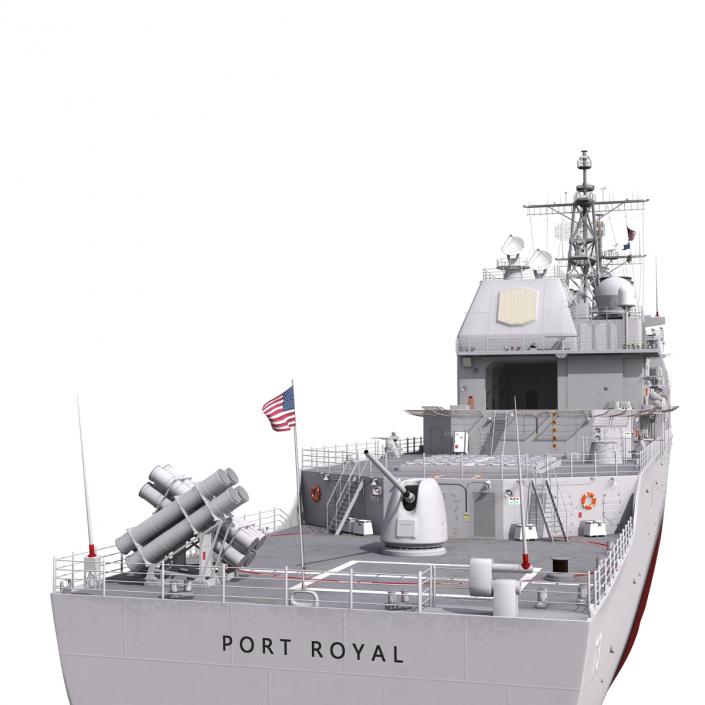 Ticonderoga Class Cruiser Port Royal CG-73 3D