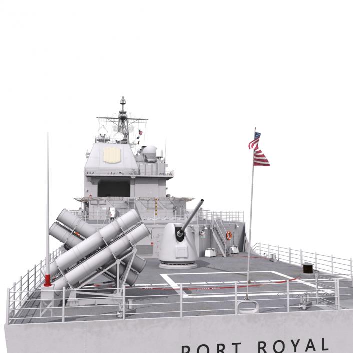 Ticonderoga Class Cruiser Port Royal CG-73 3D