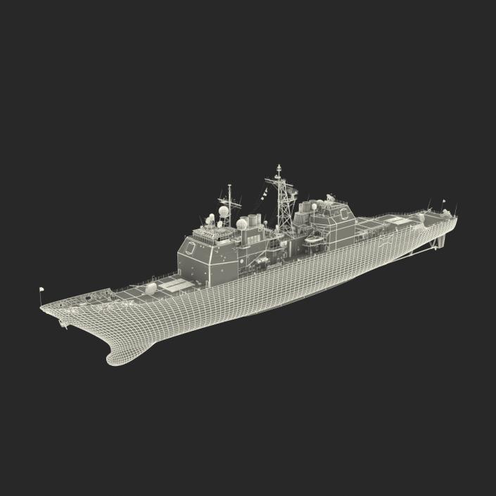 Ticonderoga Class Cruiser Port Royal CG-73 3D