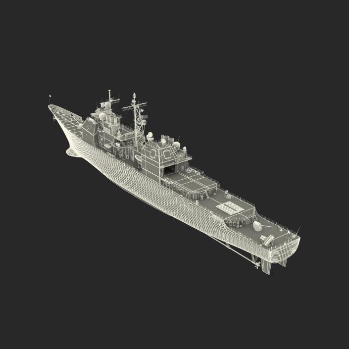 Ticonderoga Class Cruiser Port Royal CG-73 3D