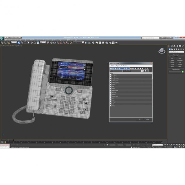 3D model Cisco IP Phone 8861 White