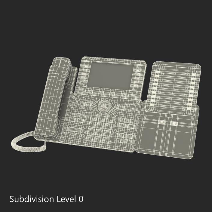 3D model Cisco IP Phone 8861 and Expansion Module