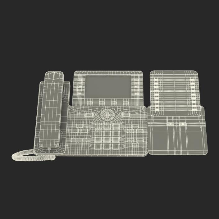 3D model Cisco IP Phone 8861 and Expansion Module