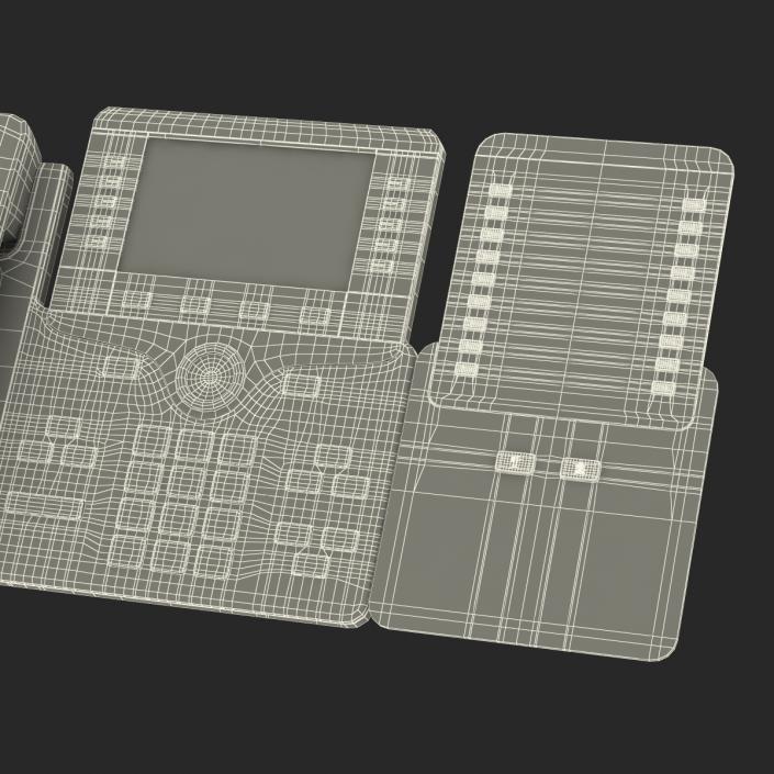 3D model Cisco IP Phone 8861 and Expansion Module