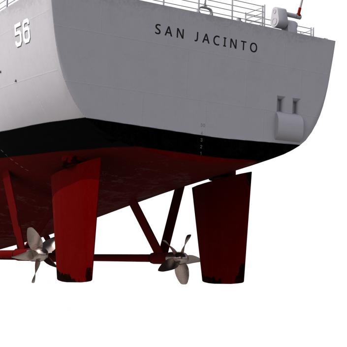 3D Ticonderoga Class Cruiser San Jacinto CG-56 model