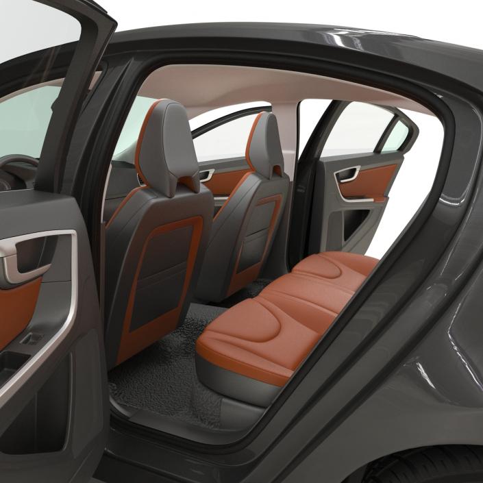 3D Generic Sedan 3 Simple Interior