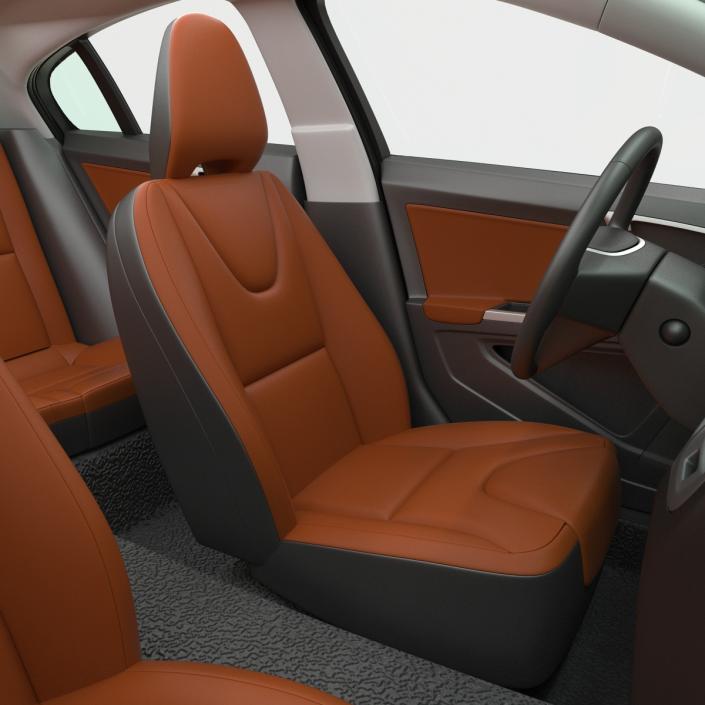 3D Generic Sedan 3 Simple Interior