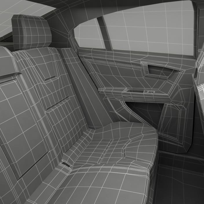 3D Generic Sedan 3 Simple Interior