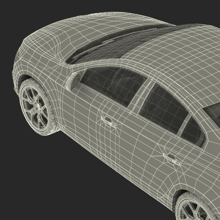 Generic Sedan 3 Rigged 3D