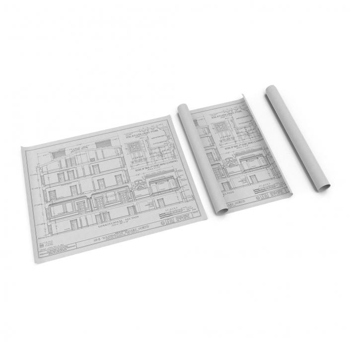 3D model House Blueprints Set