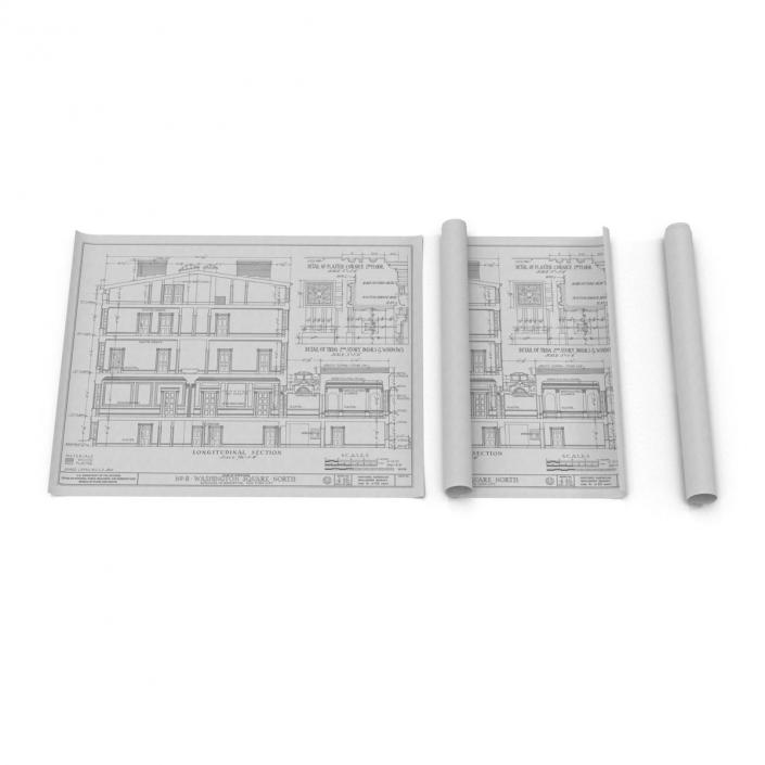 3D model House Blueprints Set