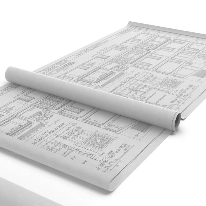 3D model House Blueprints Set