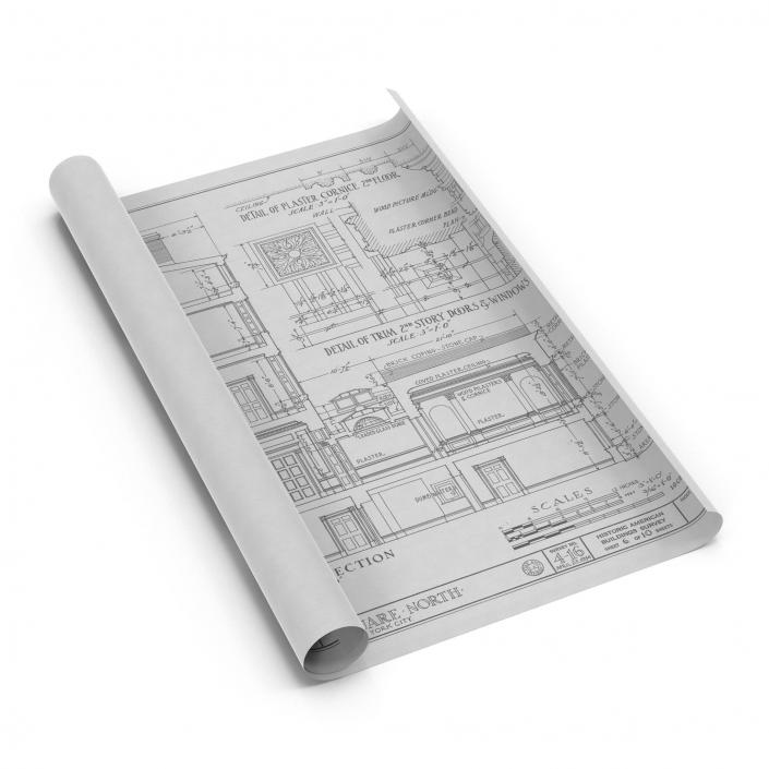 3D House Blueprints 2 model