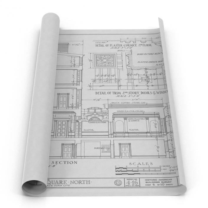 3D House Blueprints 2 model