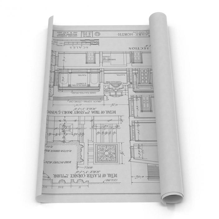 3D House Blueprints 2 model