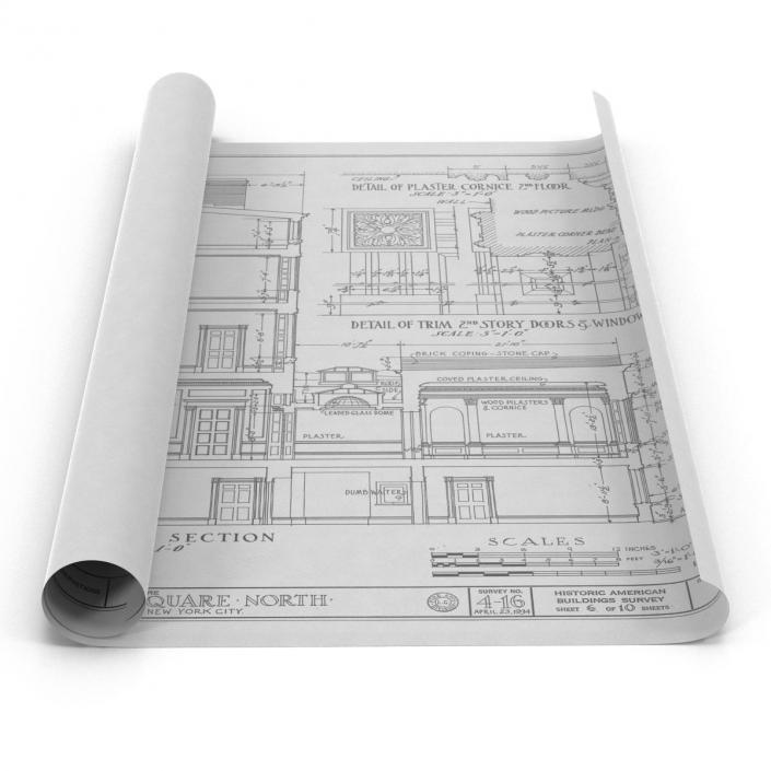 3D House Blueprints 2 model