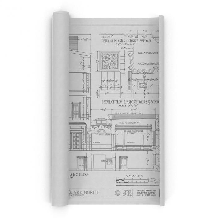 3D House Blueprints 2 model