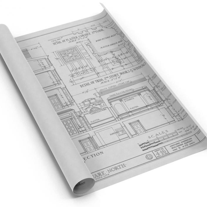 3D House Blueprints 2 model