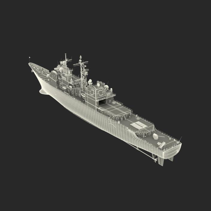 3D Ticonderoga Class Cruiser Shiloh CG-67 model