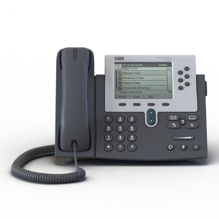 3D Cisco Unified IP Phone 7961G model