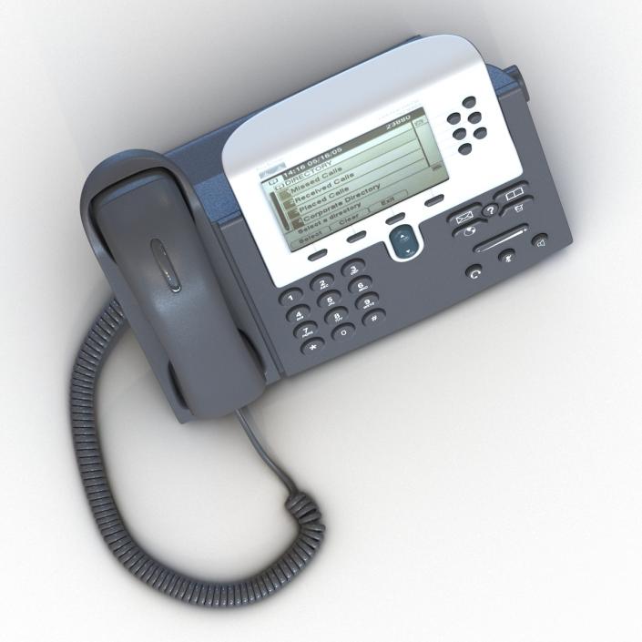 3D Cisco Unified IP Phone 7961G model