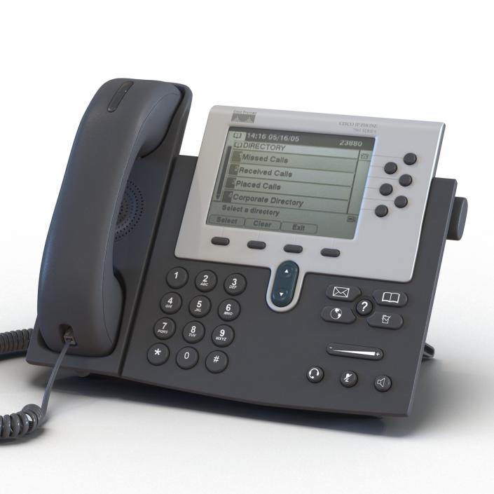 3D Cisco Unified IP Phone 7961G model