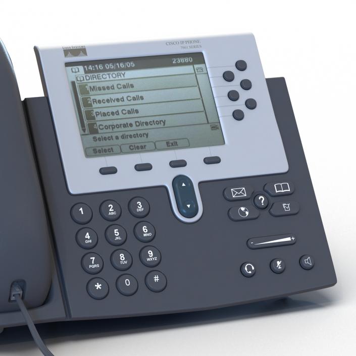 3D Cisco Unified IP Phone 7961G model