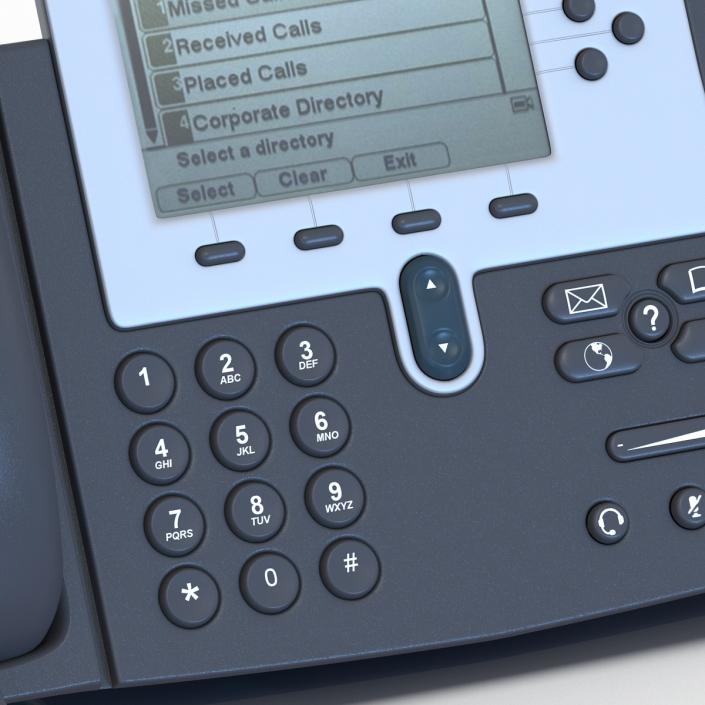 3D Cisco Unified IP Phone 7961G model