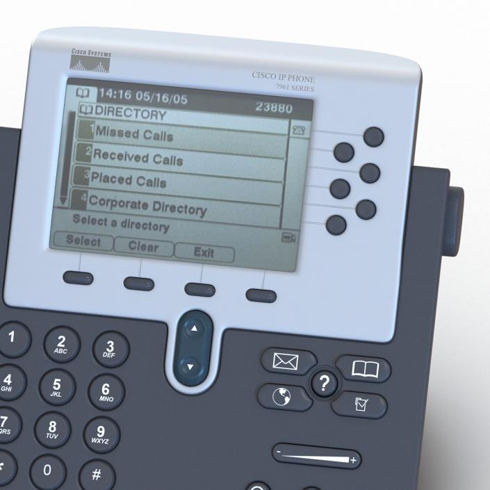 3D Cisco Unified IP Phone 7961G model